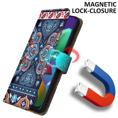 Samsung Galaxy M31 Suojakuori Lompakkokotelo (Sininen)