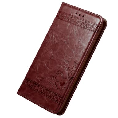 iPhone XS MAX Suojakuori Lompakkokotelo (Punainen)