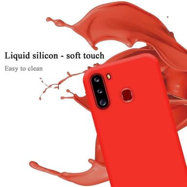 Samsung Galaxy A21 Suojakuori Kotelo (Punainen)