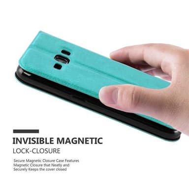 Lompakkokotelo Samsung Galaxy J1 2016 Case (Turkoosi)