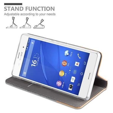 Sony Xperia Z3 Suojakuori Lompakkokotelo (harmaa)