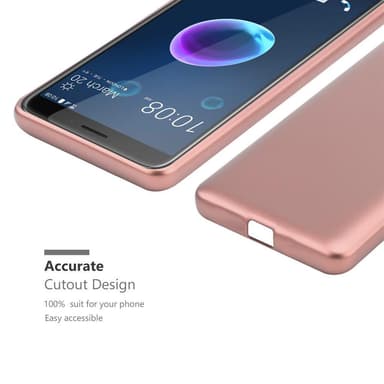 HTC Desire 12 Suojakuori Kotelo (Vaaleanpunainen)