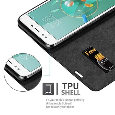 ZTE Nubia M2 LITE Suojakuori Lompakkokotelo (Musta)