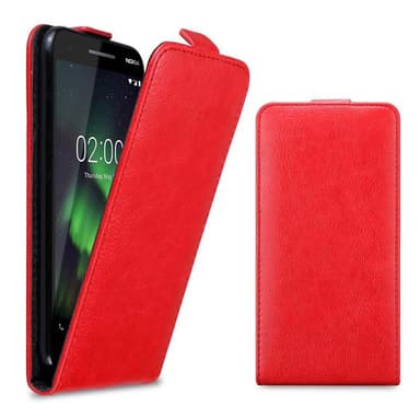 Nokia 2.1 Suojakuori Lompakkokotelo (Punainen)