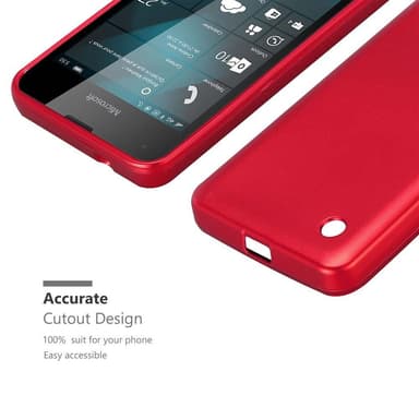 Nokia Lumia 550 Suojakuori Kotelo (Punainen)