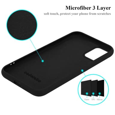 Motorola MOTO G9 PLUS Suojakuori Kotelo (Musta)