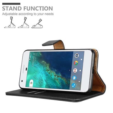 Google PIXEL Suojakuori Lompakkokotelo (Musta)