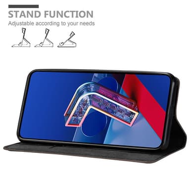 Asus ZenFone 7 Suojakuori Lompakkokotelo (Ruskea)