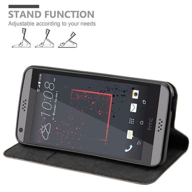 HTC Desire 530 / 630 Suojakuori Lompakkokotelo (Ruskea)