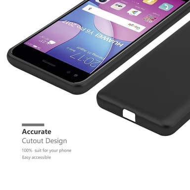 Huawei Y6 PRO 2017 Suojakuori Kotelo (Musta)