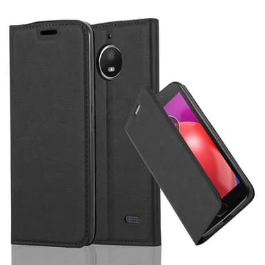 Motorola MOTO E4 Suojakuori Lompakkokotelo (Musta)