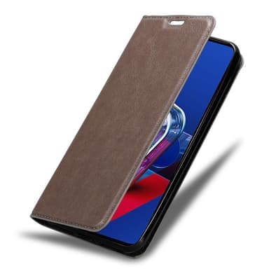 Asus ZenFone 7 Suojakuori Lompakkokotelo (Ruskea)