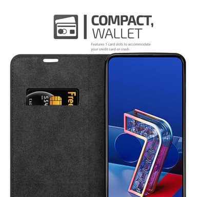 Asus ZenFone 7 Suojakuori Lompakkokotelo (Ruskea)