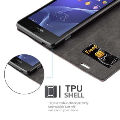 Sony Xperia M2 / M2 AQUA Suojakuori Lompakkokotelo