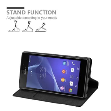 Sony Xperia M2 / M2 AQUA Suojakuori Lompakkokotelo