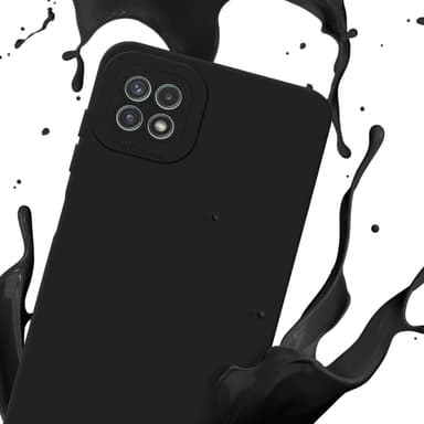 Samsung Galaxy A22 5G Suojakuori Kotelo (Musta)