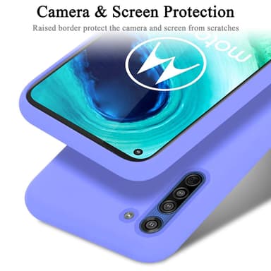 Motorola MOTO G8 Suojakuori Kotelo Case (Violetti)