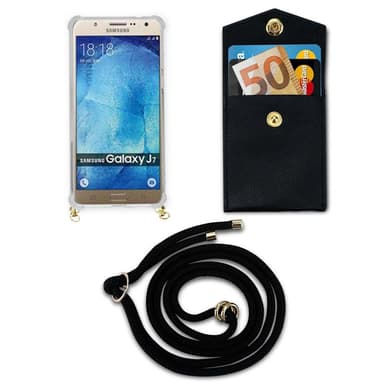 Samsung Galaxy J7 2015 Suojakuori Kotelo (Musta)