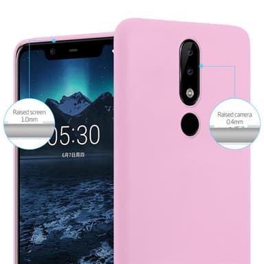 Suojakuori Nokia 5.1 PLUS / X5 Kotelo (Vaaleanpunainen)