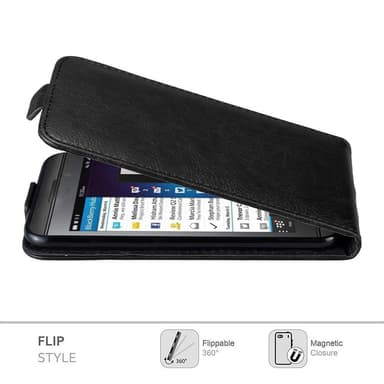 Blackberry Z10 Suojakuori Lompakkokotelo (Musta)