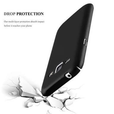 Samsung Galaxy J1 2015 Suojakuori Kotelo Cover (Musta)