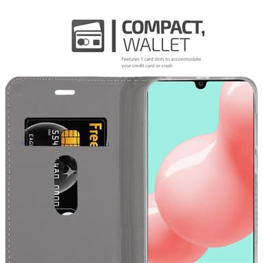 Samsung Galaxy A41 Suojakuori Lompakkokotelo (harmaa)