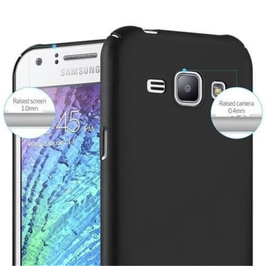 Samsung Galaxy J1 2015 Suojakuori Kotelo Cover (Musta)