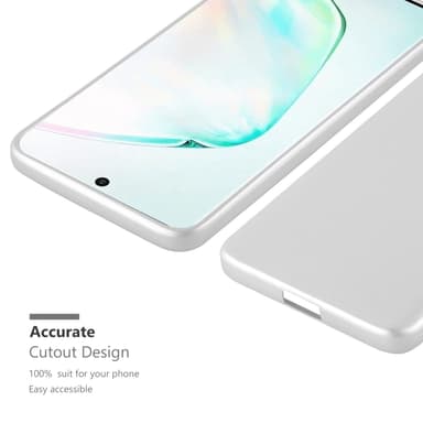 Samsung Galaxy NOTE 10 Suojakuori Kotelo (Hopea)
