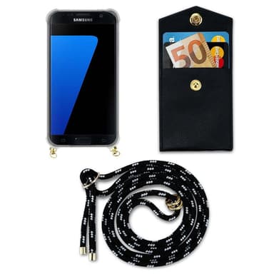 Samsung Galaxy S7 EDGE Suojakuori Kotelo (Musta)