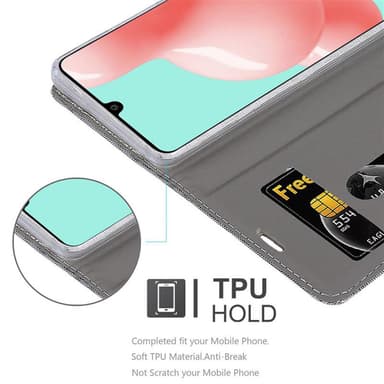 Samsung Galaxy A41 Suojakuori Lompakkokotelo (harmaa)