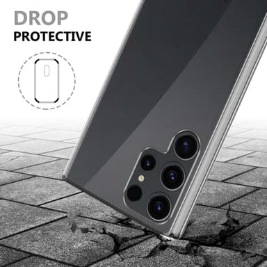 Samsung Galaxy S23 ULTRA Suojakuori Cover (Läpinäkyvä)