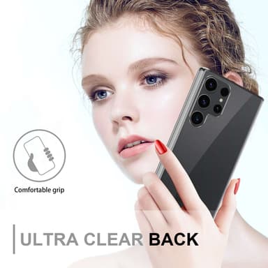 Samsung Galaxy S23 ULTRA Suojakuori Cover (Läpinäkyvä)