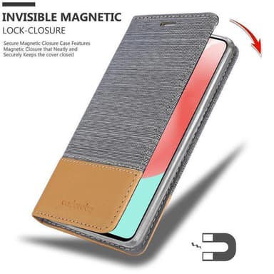 Samsung Galaxy A41 Suojakuori Lompakkokotelo (harmaa)