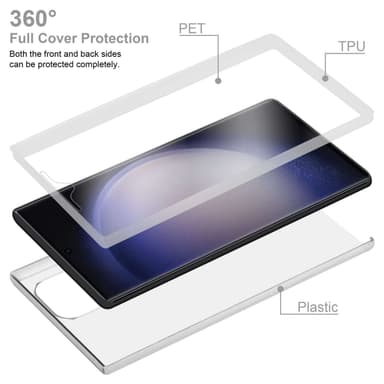 Samsung Galaxy S23 ULTRA Suojakuori Cover (Läpinäkyvä)