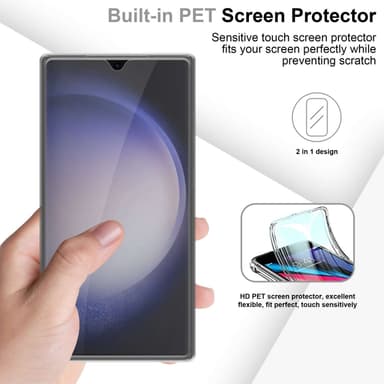 Samsung Galaxy S23 ULTRA Suojakuori Cover (Läpinäkyvä)