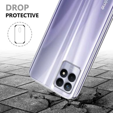 Realme 8i / Narzo 50 4G Suojakuori Cover (Läpinäkyvä)