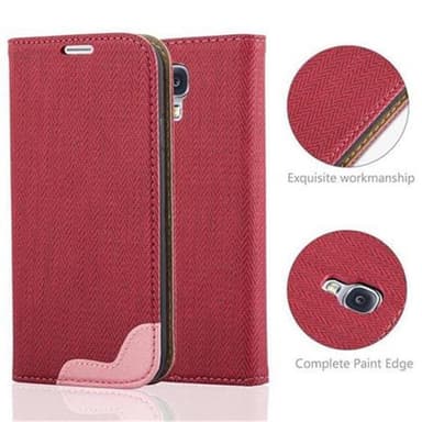 Lompakkokotelo Samsung Galaxy S4 Suojakuori (Punainen)