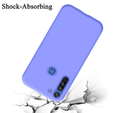 Motorola MOTO G8 Suojakuori Kotelo Case (Violetti)