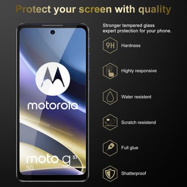 Motorola MOTO G51 5G Suojakalvo Karkaistu lasi