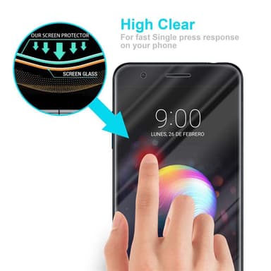 LG K10 2018 / K11 / K11 PLUS Näytönsuoja Karkaistu lasi