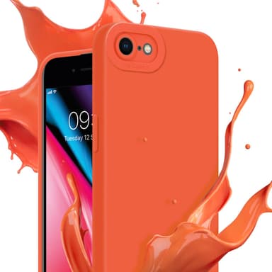 iPhone 7 / 7S / 8 / SE 2020 Suojakuori Kotelo (Oranssi)