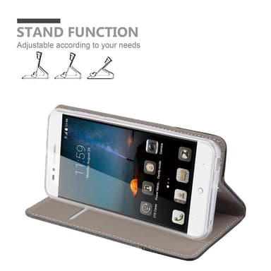 ZTE Blade A612 Suojakuori Lompakkokotelo (harmaa)