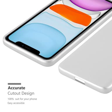 iPhone 11 Suojakuori Kotelo (Hopea)