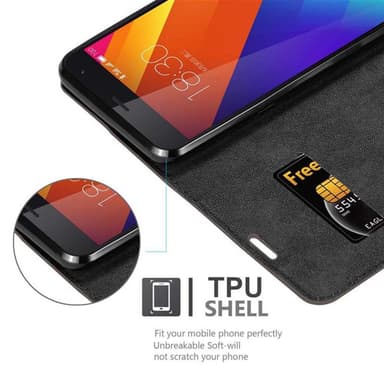 MEIZU MX5 Suojakuori Lompakkokotelo (Ruskea)