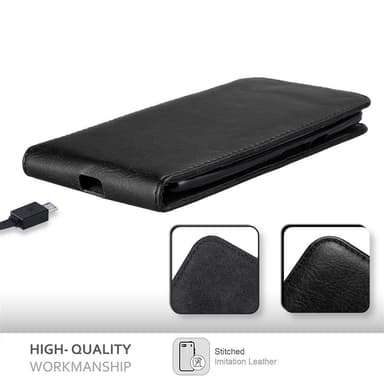 Motorola MOTO X PLAY Suojakuori Lompakkokotelo (Musta)