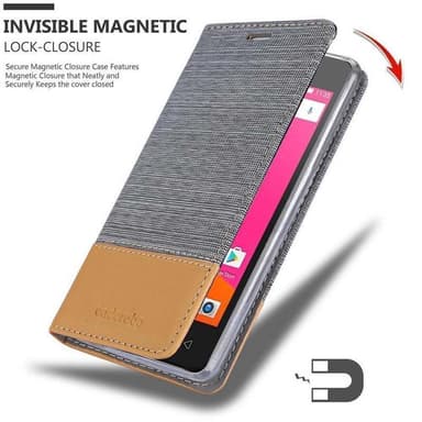 Lenovo B Suojakuori Lompakkokotelo (harmaa)
