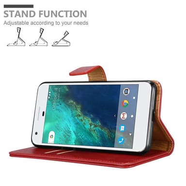 Google PIXEL Suojakuori Lompakkokotelo (Punainen)
