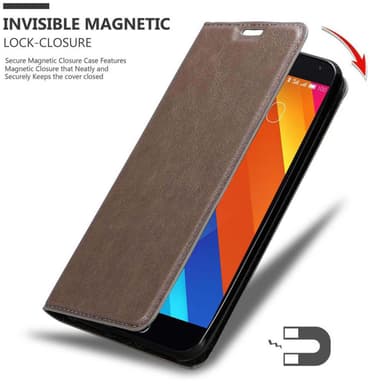 MEIZU MX5 Suojakuori Lompakkokotelo (Ruskea)