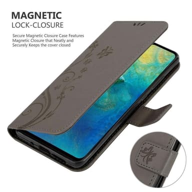 Huawei MATE 20 Suojakuori Lompakkokotelo (harmaa)