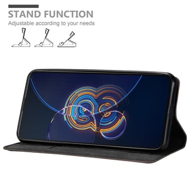 Asus ZenFone 8 FLIP Suojakuori Lompakkokotelo (Ruskea)